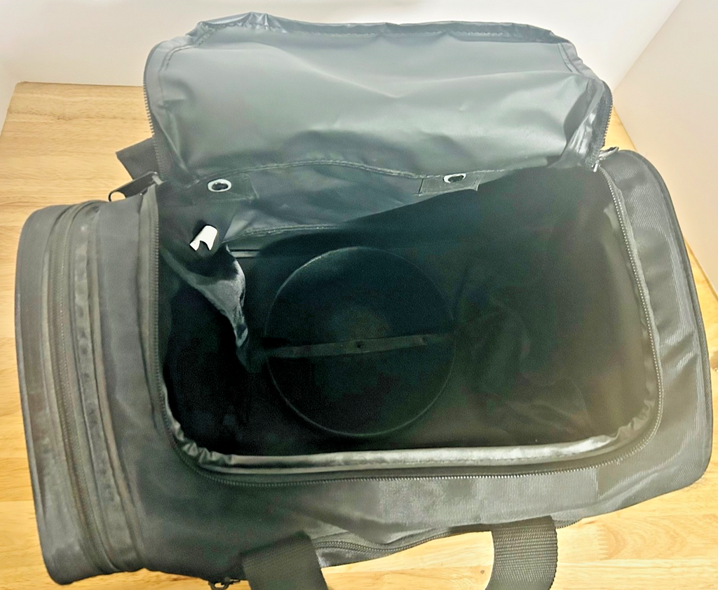 Brunswick Bowling Ball Tote Bag Black Single Ball w Side Zip Pocket