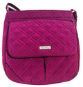 Vera Bradley Magenta Quilted Crossbody Shoulder Bag Pink