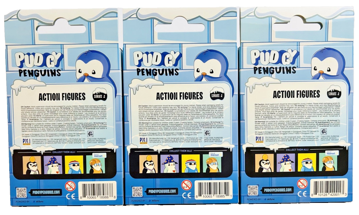 Pudgy Penguins Series 2 Action Figures Lot of 3 4.5” New Sealed