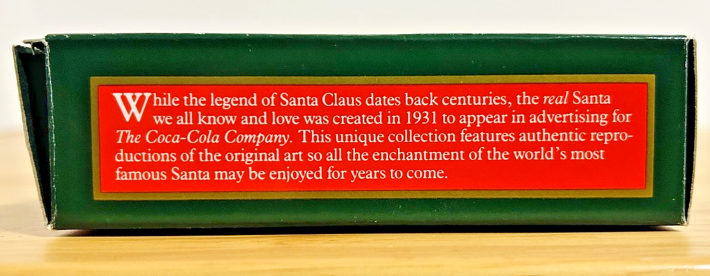 Coca-Cola Trim A Tree Santa Bottle Cap Ornament 1990 Boxed Coke
