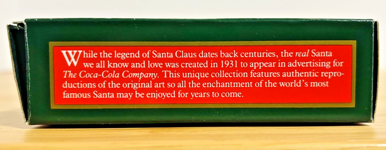 Coca-Cola Trim A Tree Santa Bottle Cap Ornament 1990 Boxed Coke
