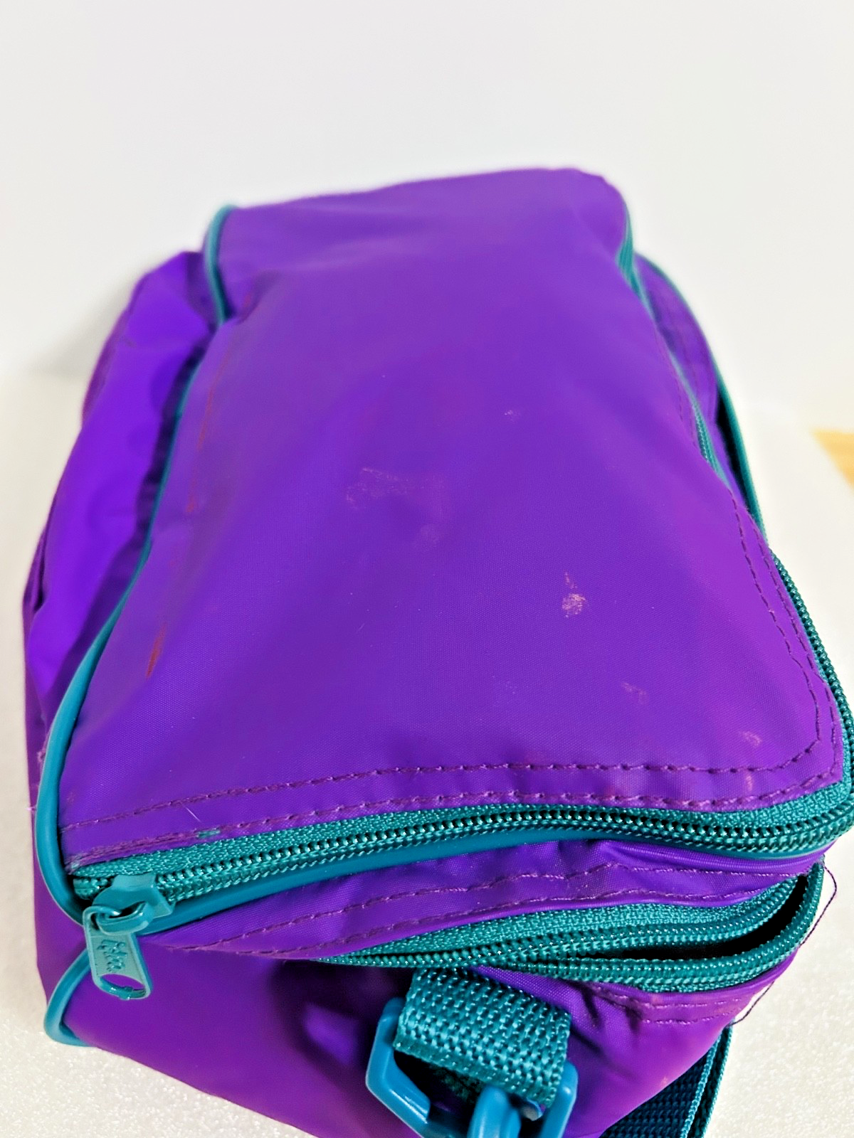 Vintage Igloo Purple Teal Insulated Lunch Cooler Bag Retro Soft Tote
