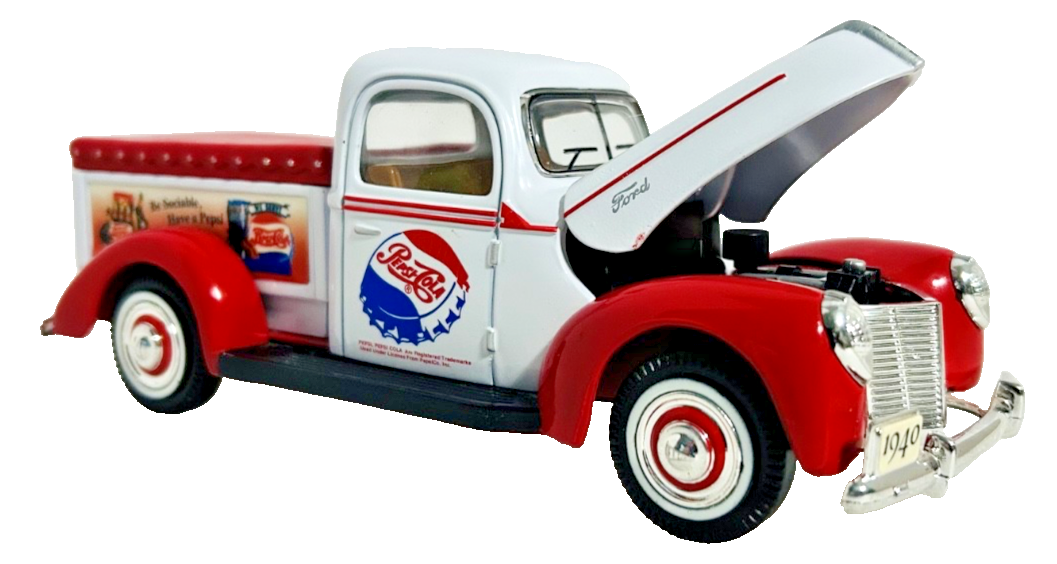 1940 Ford Pepsi-Cola Delivery Truck Diecast Model Vintage Style