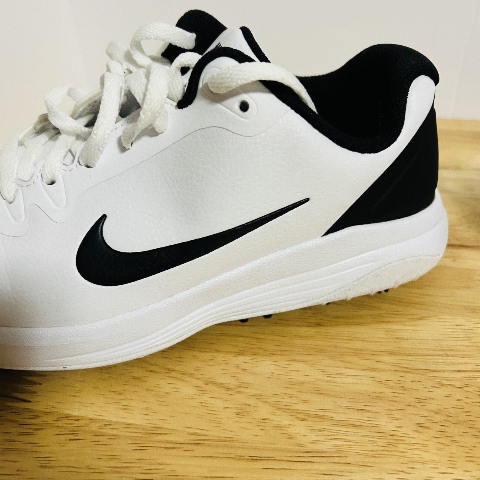 Nike Golf FITSOLE White Black Spikeless Shoes Womens 6.5 CT0531 101