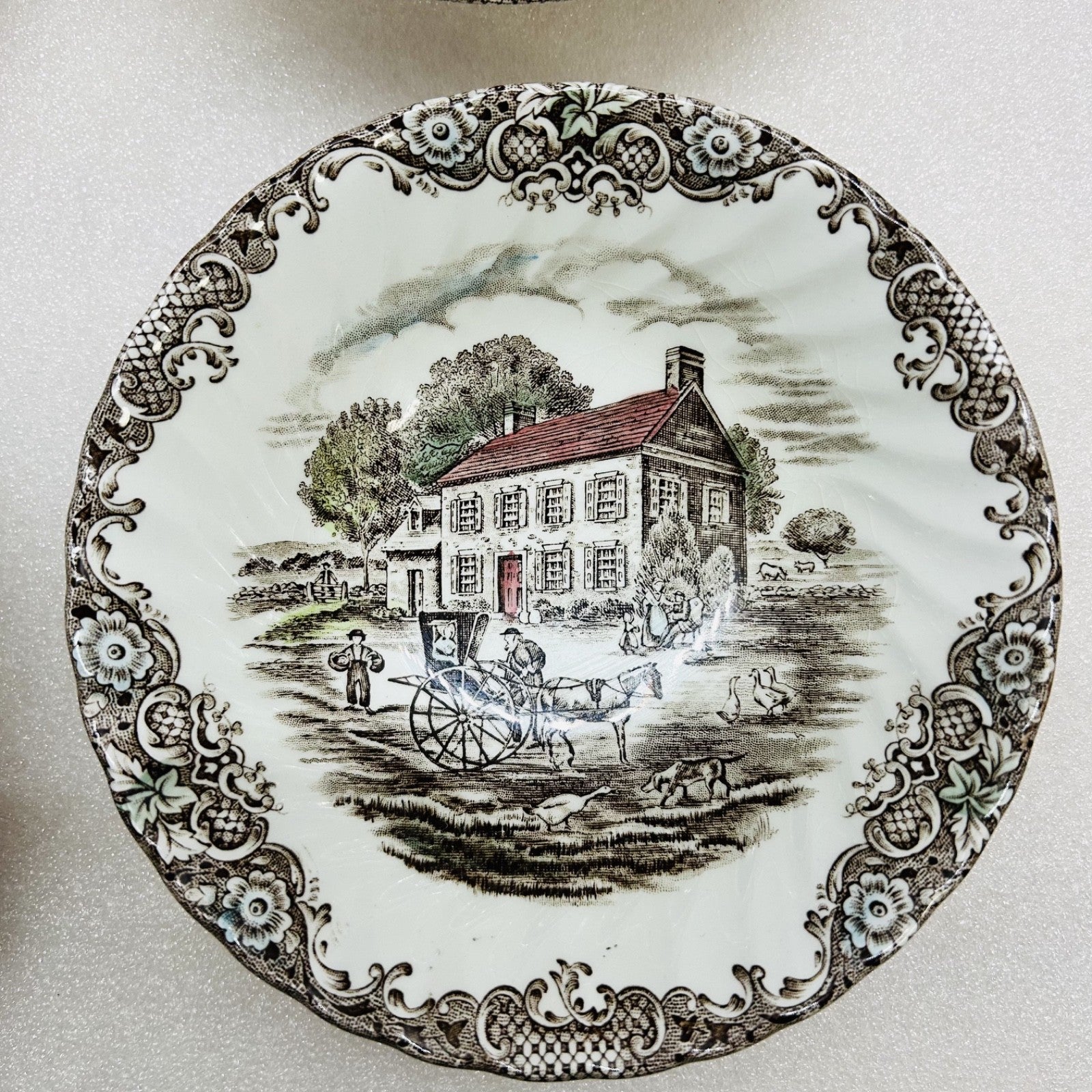 Johnson Brothers Pennsylvania Fieldstone Soup Cereal Bowls Set of 4 England