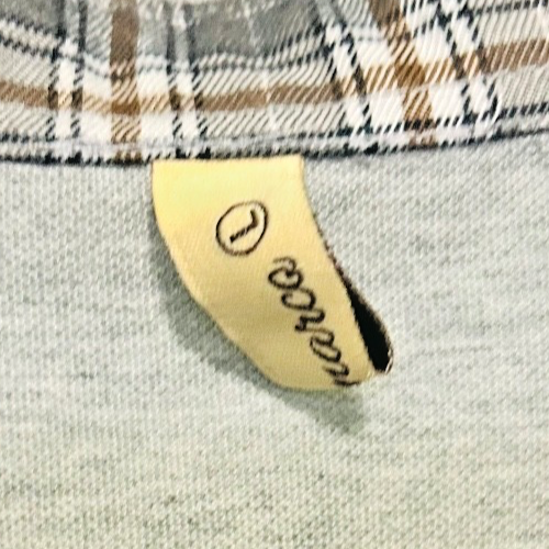 Pinkmarco Mens Gray Plaid Polo Shirt Short Sleeve Casual Size L