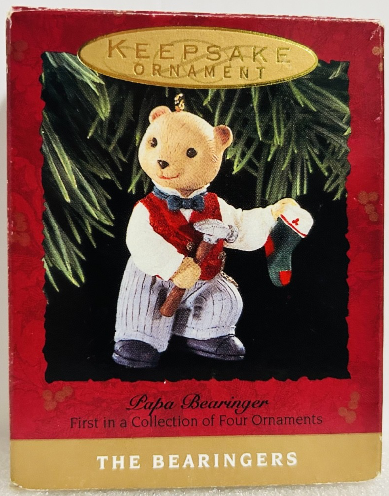 Hallmark Bearingers Poppa Bearinger 1993 Keepsake Ornament MIB