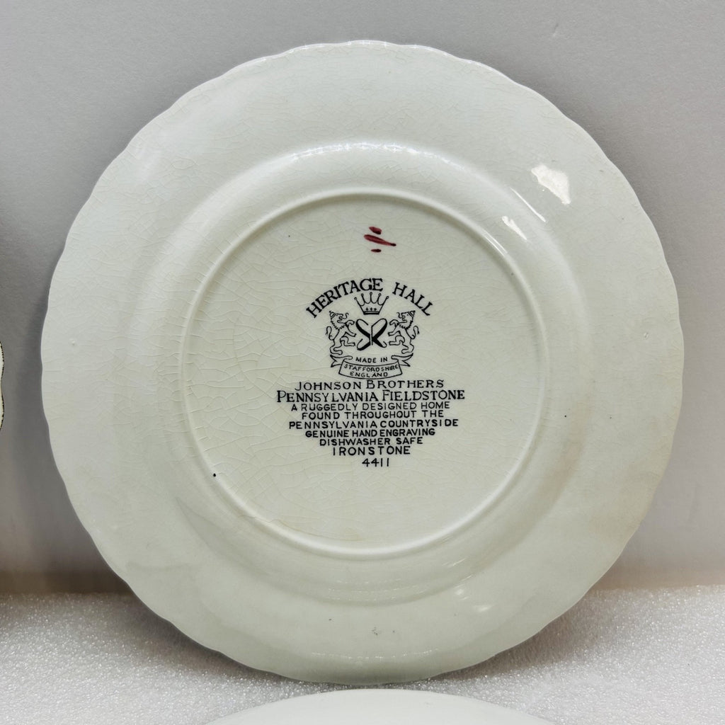 Johnson Brothers Heritage Hall Pennsylvania Fieldstone Salad Plates Set of 5