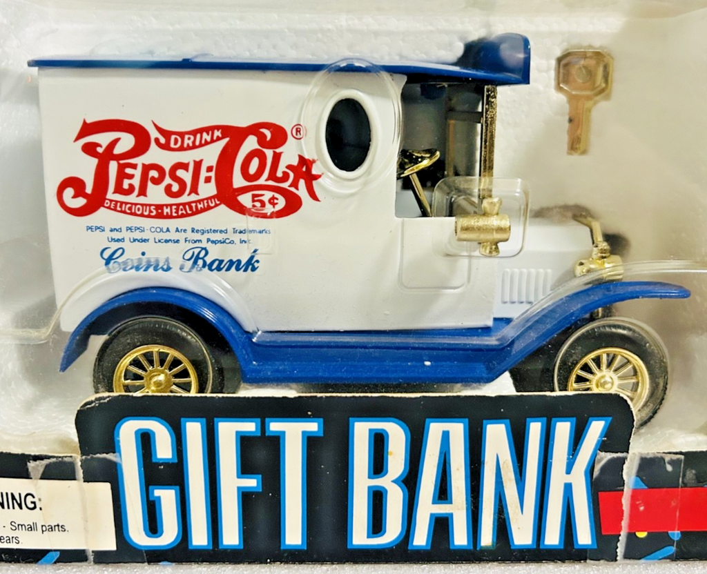 Vintage Pepsi-Cola Diecast Coin Bank Delivery Truck Gift Bank 31402