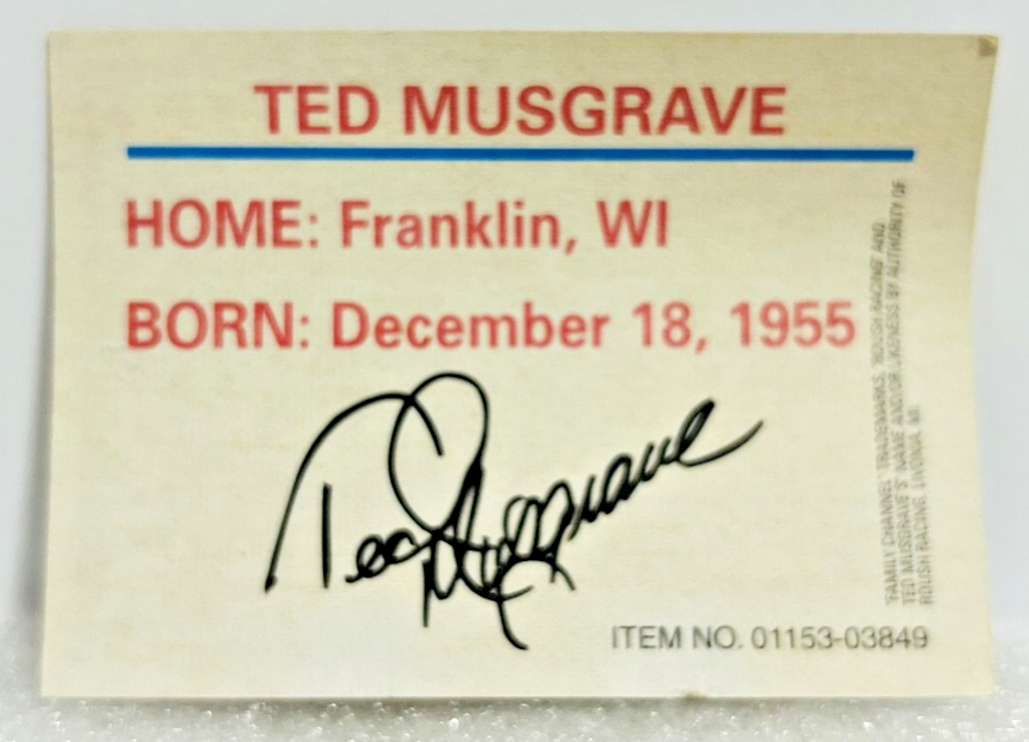 Ted Musgrave #16 NASCAR Racing Champions Diecast w/ Autograph Card 1996