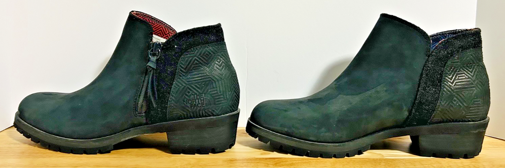 The North Face Womens Ankle Boots Black Waterproof Size 8.5 Lug Sole