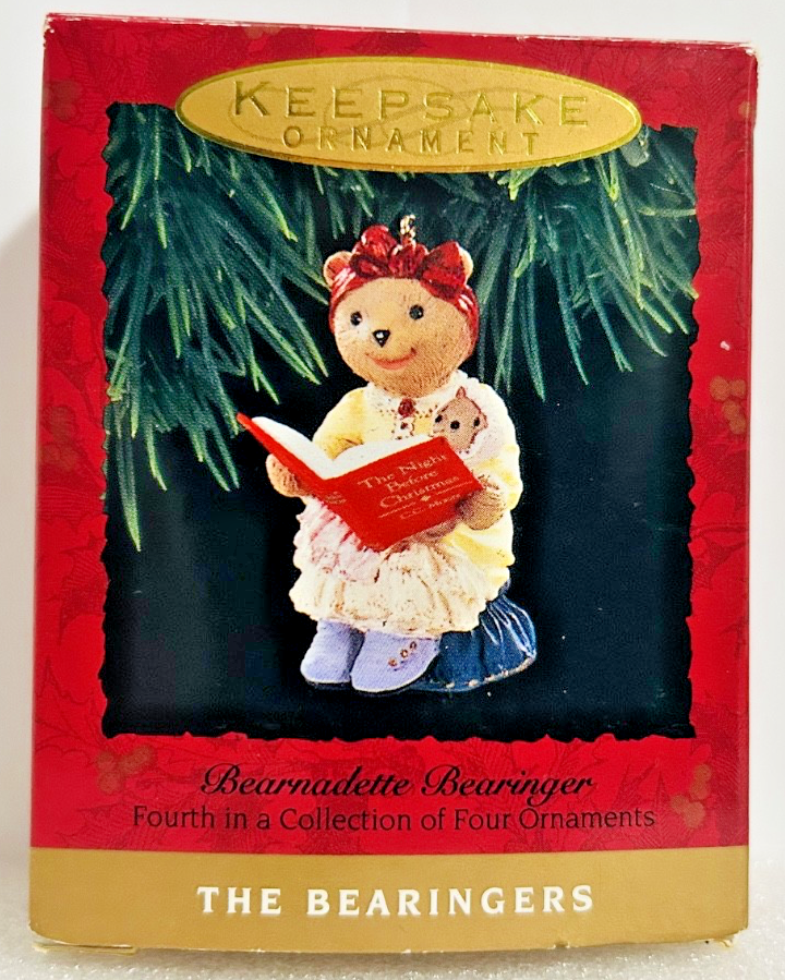 Hallmark Bearingers Beardadette Bearinger 1993 Keepsake Ornament MIB