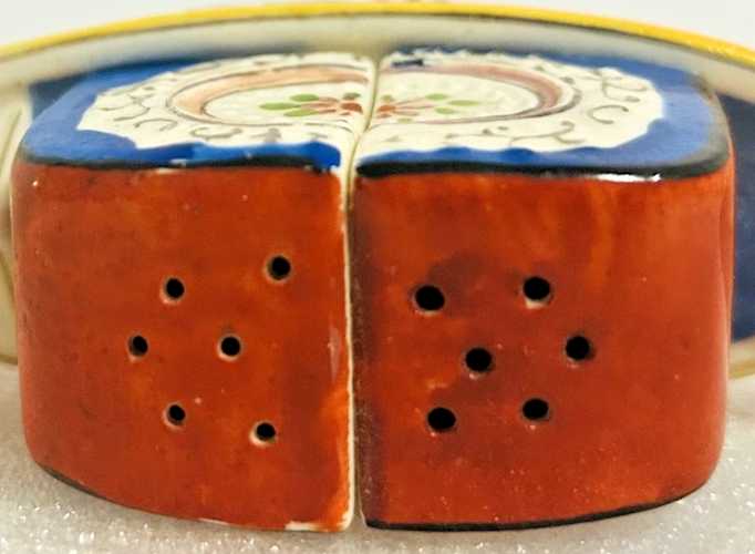 Occupied Japan MEIKO Gondola Boat Salt Pepper Shakers Vintage Ceramic