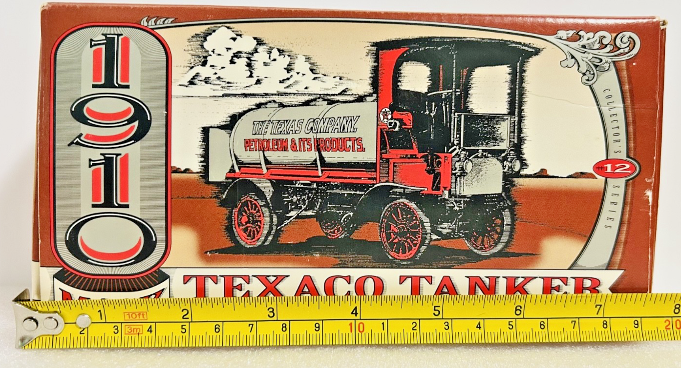 1995 Ertl Texaco 1910 Mack Tanker Coin Bank Diecast w/ Box & Paperwork