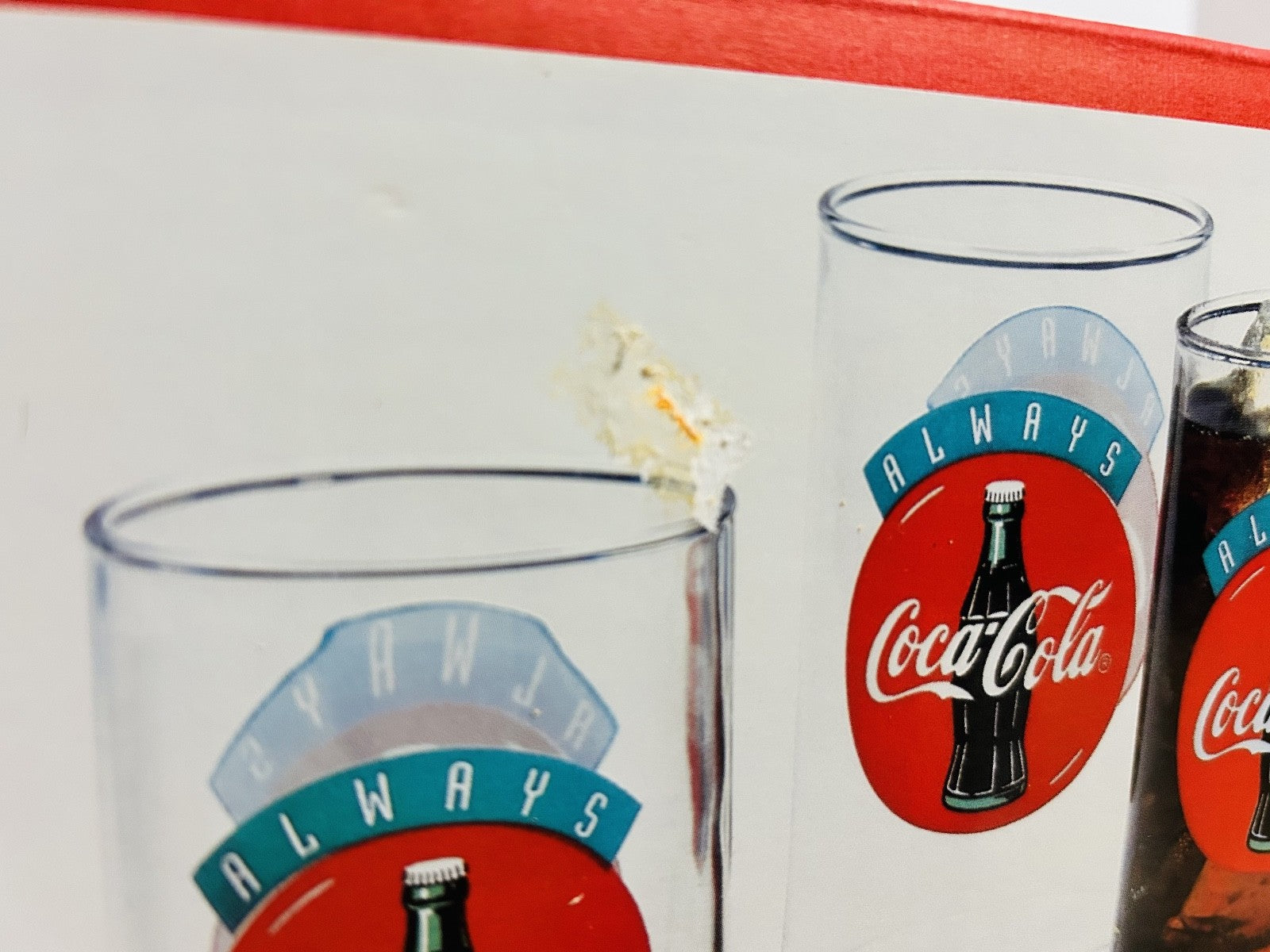 Vintage Coca-Cola Always Coke 8-Pc Glass Tumbler Set 16oz w/ Box – Indiana Glass