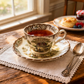 Johnson Brothers Colonial Overhang Teacup and Saucer Heritage Hall