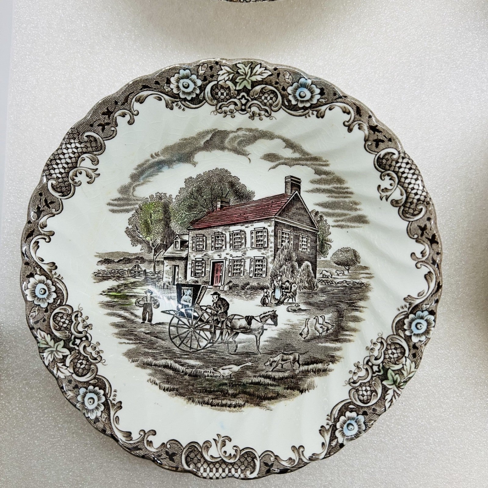 Johnson Brothers Pennsylvania Fieldstone Soup Cereal Bowls Set of 4 England