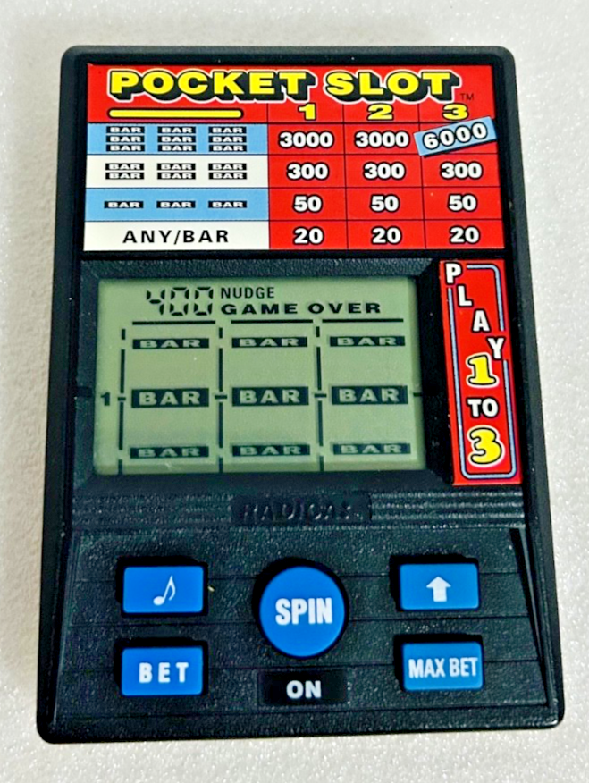 Lot of 4 Radica Handheld Casino Games Poker Blackjack Slot Tested