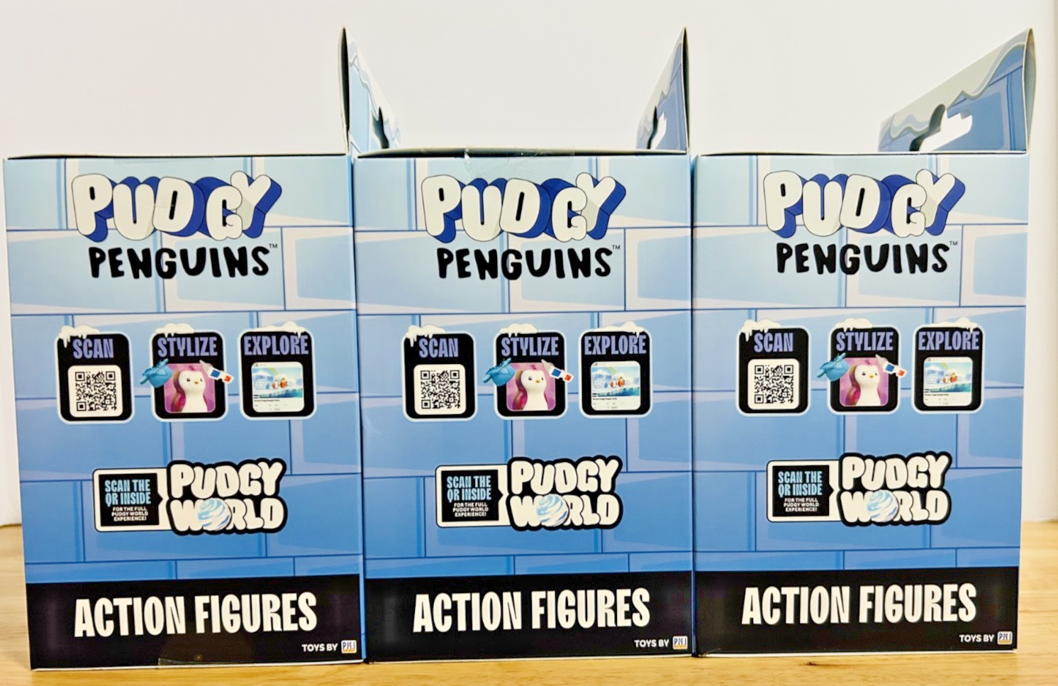 Pudgy Penguins Series 2 Action Figures Lot of 3 4.5” New Sealed
