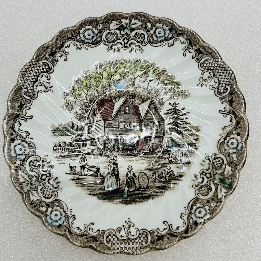 Johnson Brothers Colonial Overhang Teacup and Saucer Heritage Hall