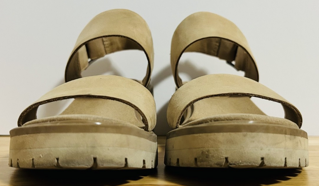 Timberland Women’s Platform Sandals Tan Nubuck Leather Size 6.5