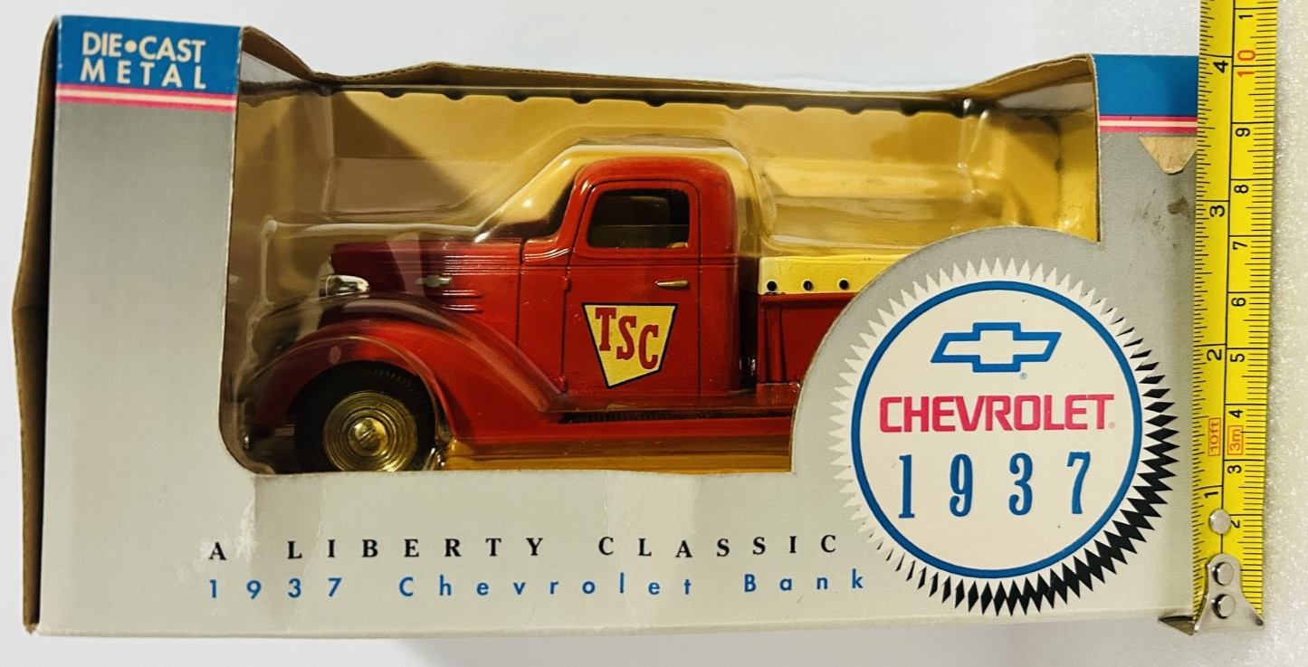 Liberty Classics 1937 Chevrolet Pickup Truck Bank Diecast TSC Boxed
