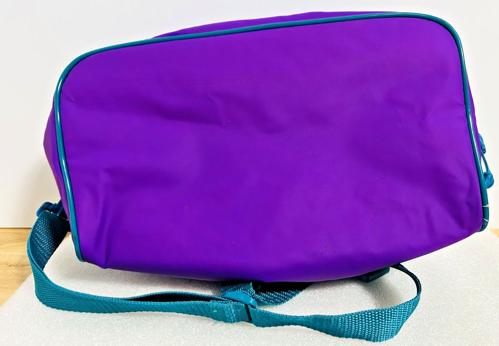 Vintage Igloo Purple Teal Insulated Lunch Cooler Bag Retro Soft Tote