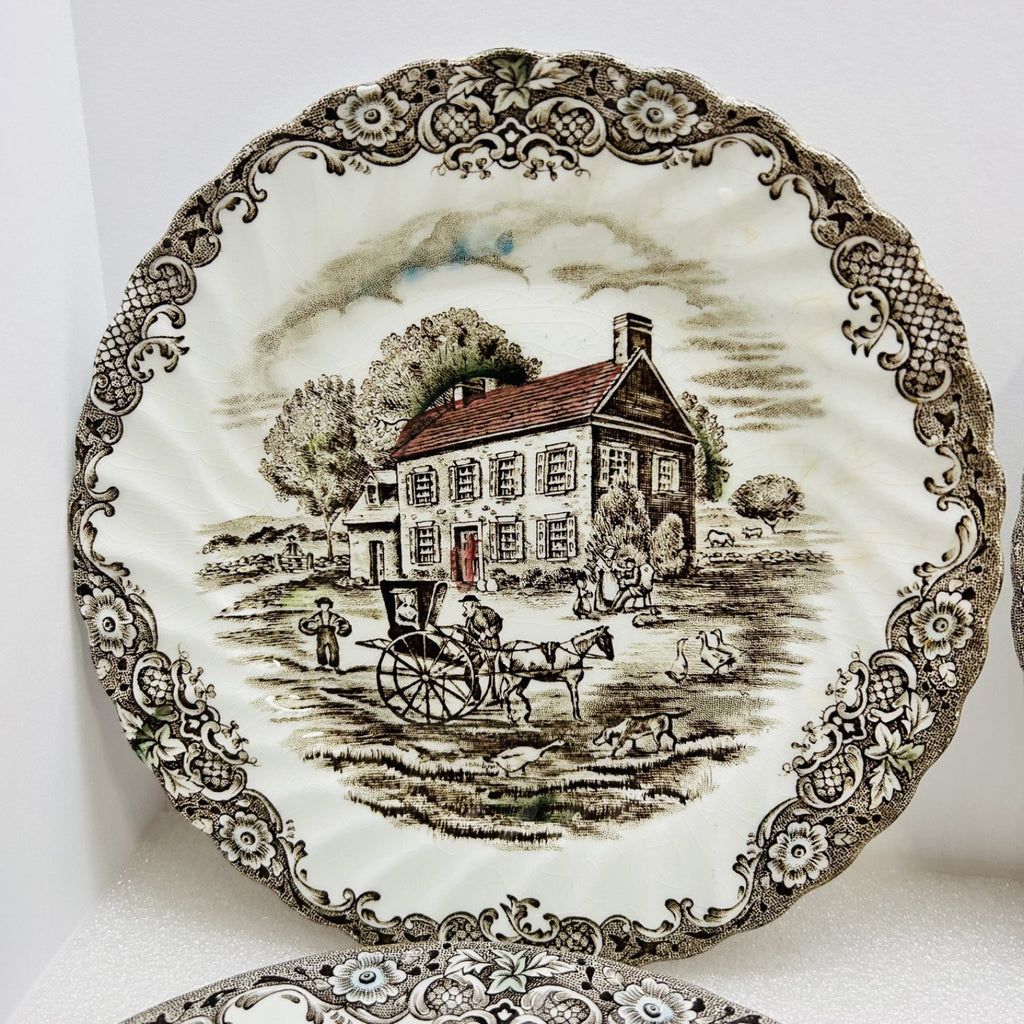 Johnson Brothers Heritage Hall Pennsylvania Fieldstone Salad Plates Set of 5