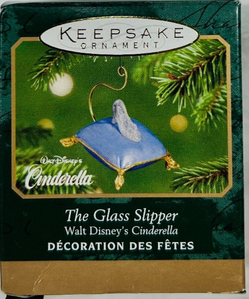 Hallmark Keepsake Ornament 2001 Disney Cinderella Glass Slipper w/Box