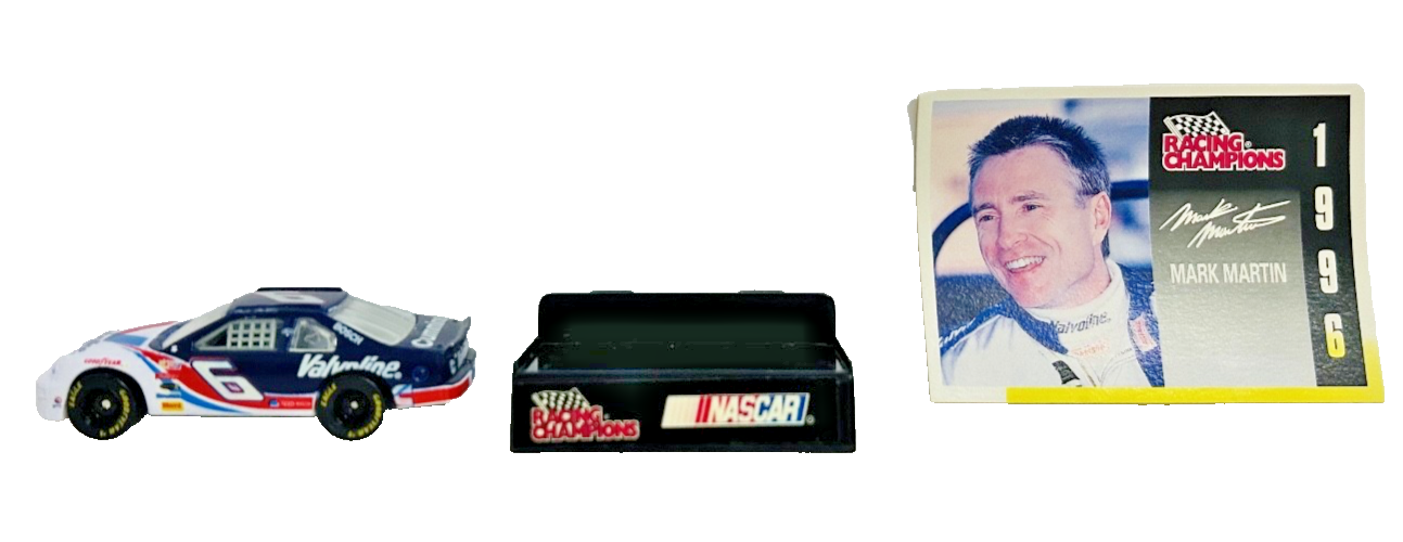 Mark Martin #6 Valvoline NASCAR Racing Champions Diecast w/ Display Card