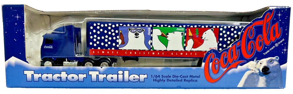 Coca-Cola 1/64 Die-Cast Polar Bear Tractor Trailer Truck NIB Vintage