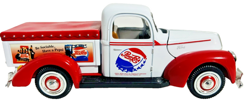 1940 Ford Pepsi-Cola Delivery Truck Diecast Model Vintage Style