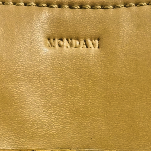 Mondani Mustard Yellow Shoulder Bag Faux Leather Double Pocket