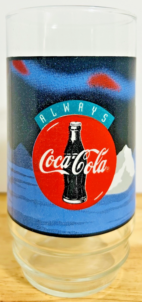 Vintage Coca-Cola Polar Bear 16oz Glasses Set of 8 w/ Original Box – Rare Coke