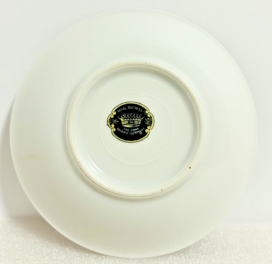 Royal Duchess Bavaria Germany Fine China Floral Rim Soup Bowl 5”