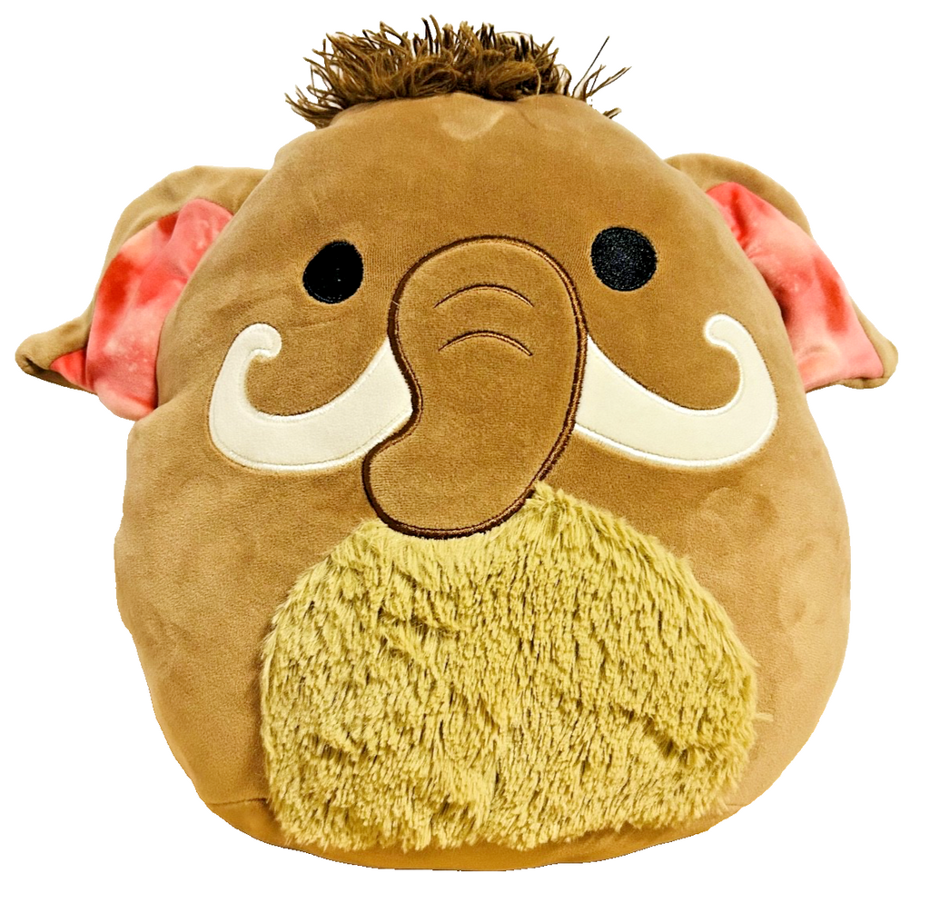 Squishmallows Woolly Mammoth Plush 12” Brown Kellytoy Original Soft Toy