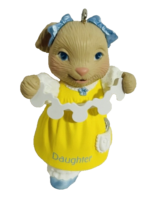 Hallmark Keepsake Daughter Easter Ornament 1994 Bunny Rabbit