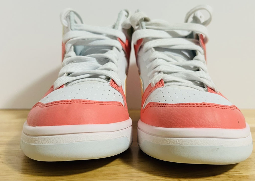 Puma Rebound LayUp Mid White Coral Womens 6.5C Sneakers 370486 35