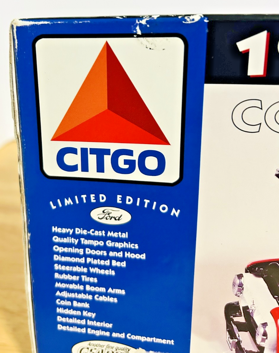 Gearbox Citgo 1953 Ford F-100 Tow Truck Coin Bank 1:24 Diecast