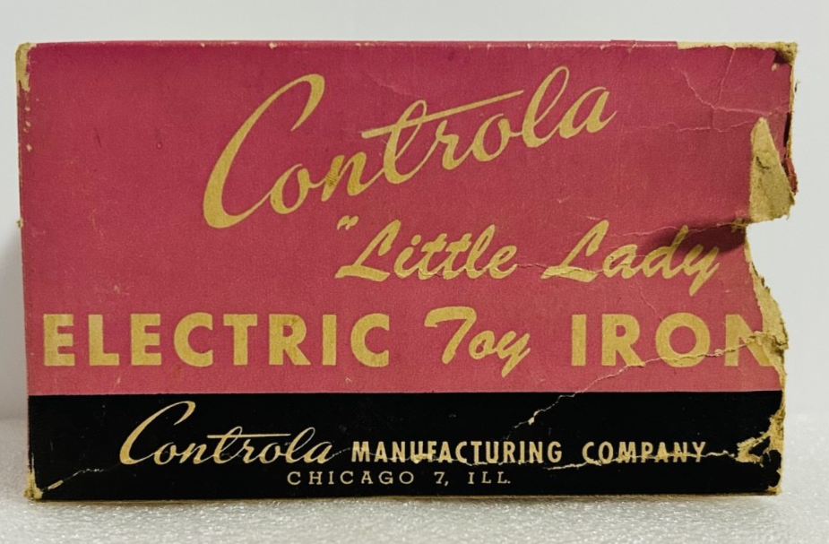 Vintage Controla Little Lady Electric Toy Iron Model 300 w/ Box Untested