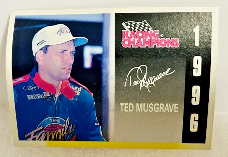 Ted Musgrave #16 NASCAR Racing Champions Diecast w/ Autograph Card 1996