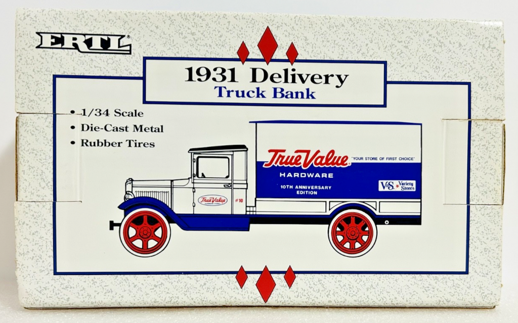 ERTL 1931 Delivery Truck Bank True Value Hardware 10th Anniversary Diecast