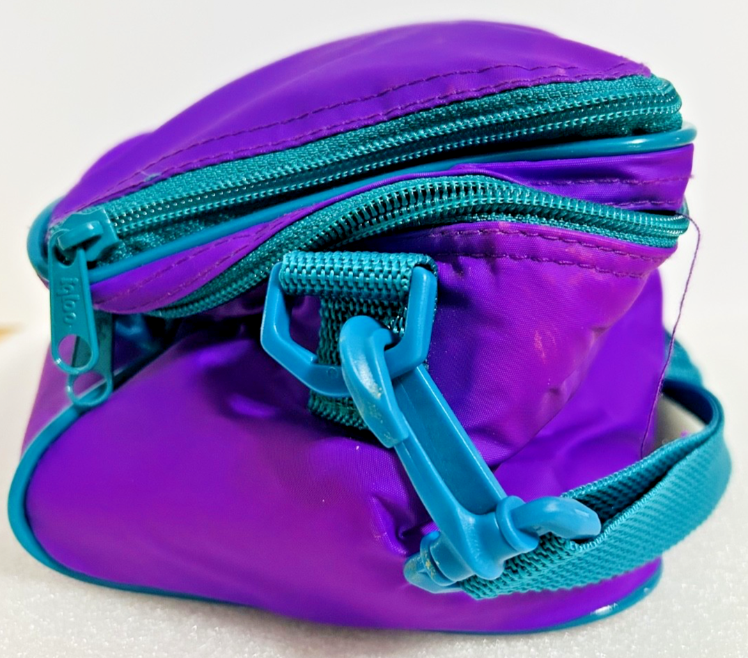 Vintage Igloo Purple Teal Insulated Lunch Cooler Bag Retro Soft Tote