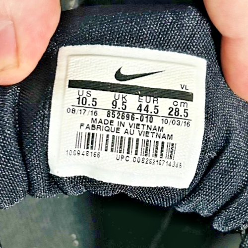 Nike Vapor Metal Baseball Cleats Black White LunarLON Men's 10.5