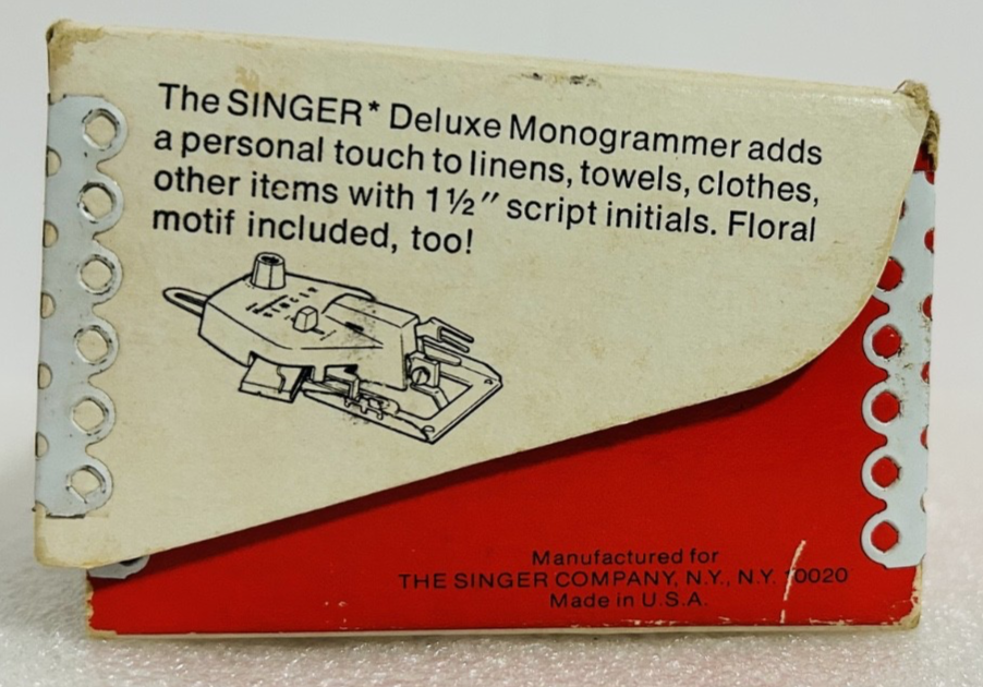 Singer Automatic Buttonholer Attachment w Templates Box Manuals Made USA