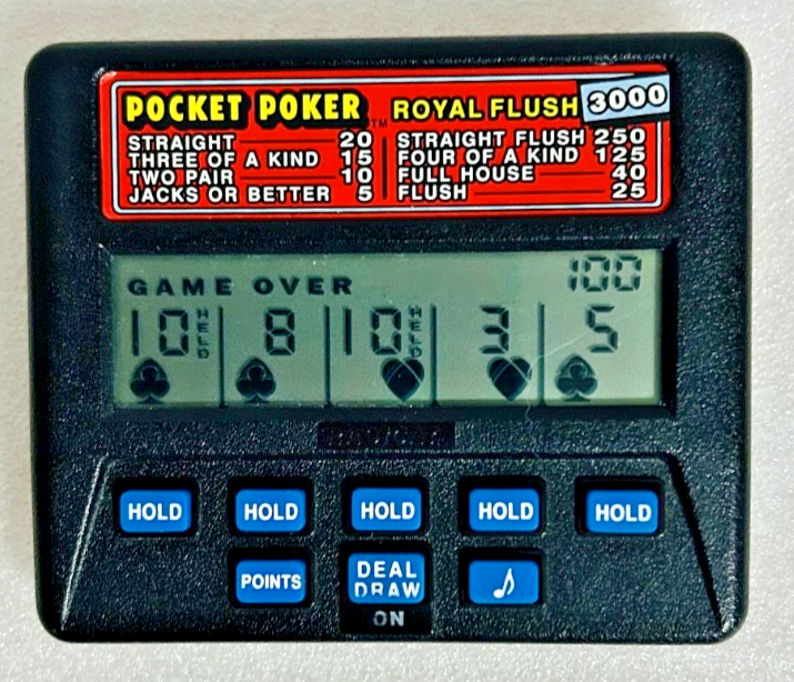 Lot of 4 Radica Handheld Casino Games Poker Blackjack Slot Tested