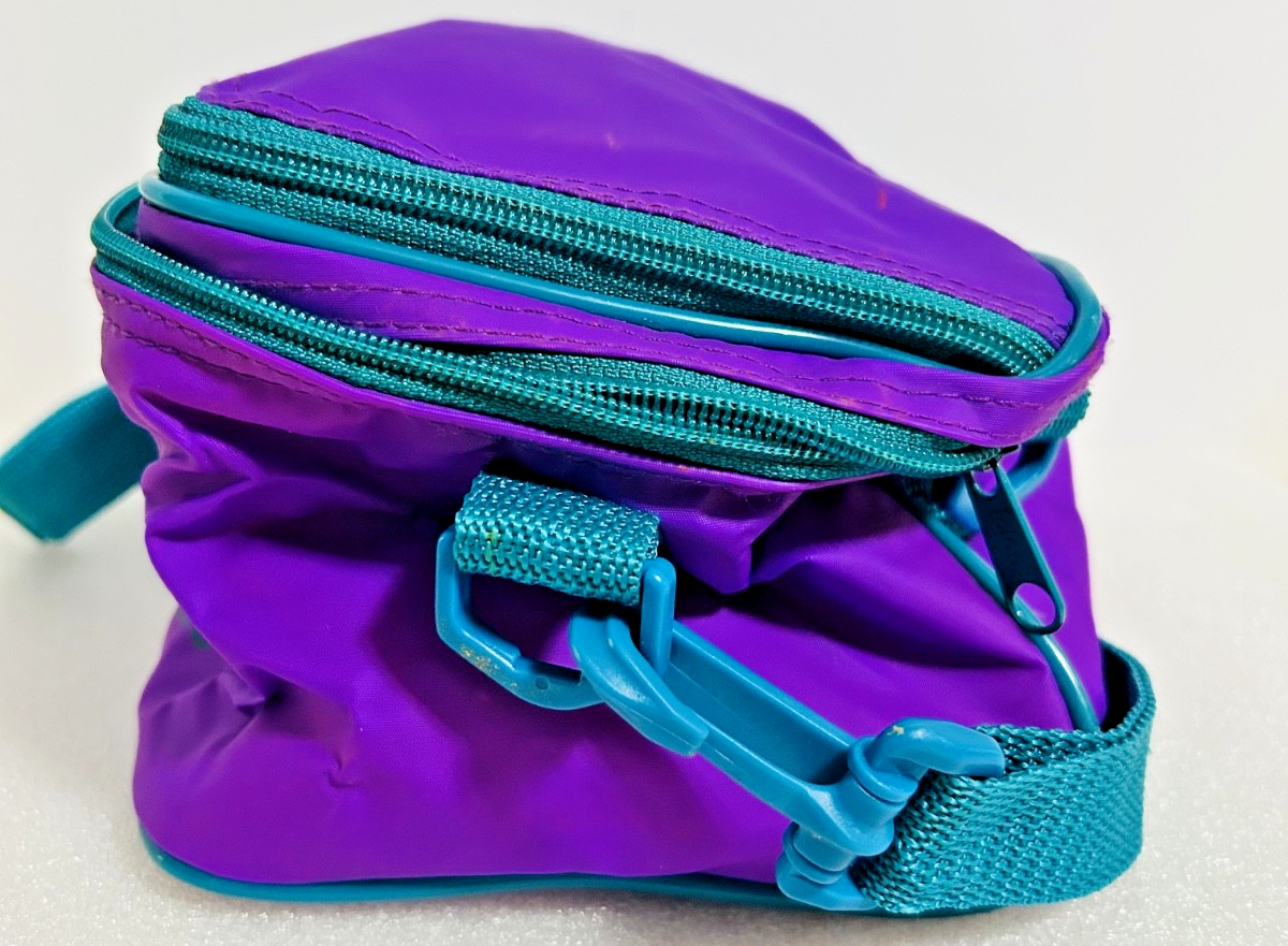 Vintage Igloo Purple Teal Insulated Lunch Cooler Bag Retro Soft Tote