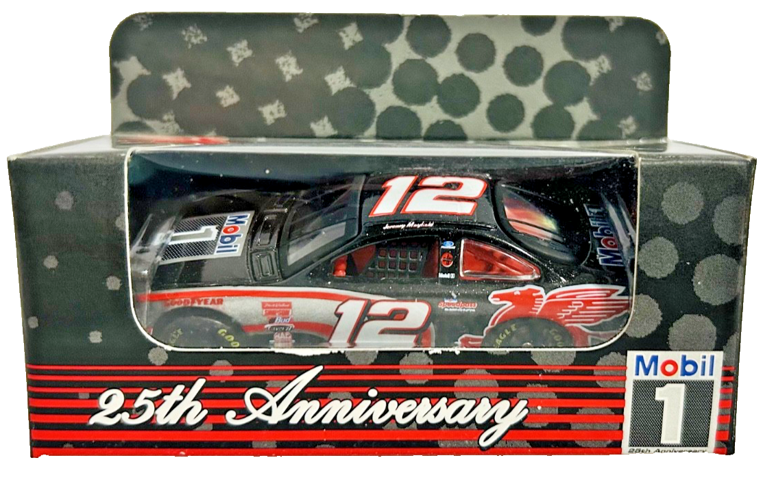 Jeremy Mayfield #12 Mobil 1 25th Anniversary 1:64 NASCAR Diecast Car MIB