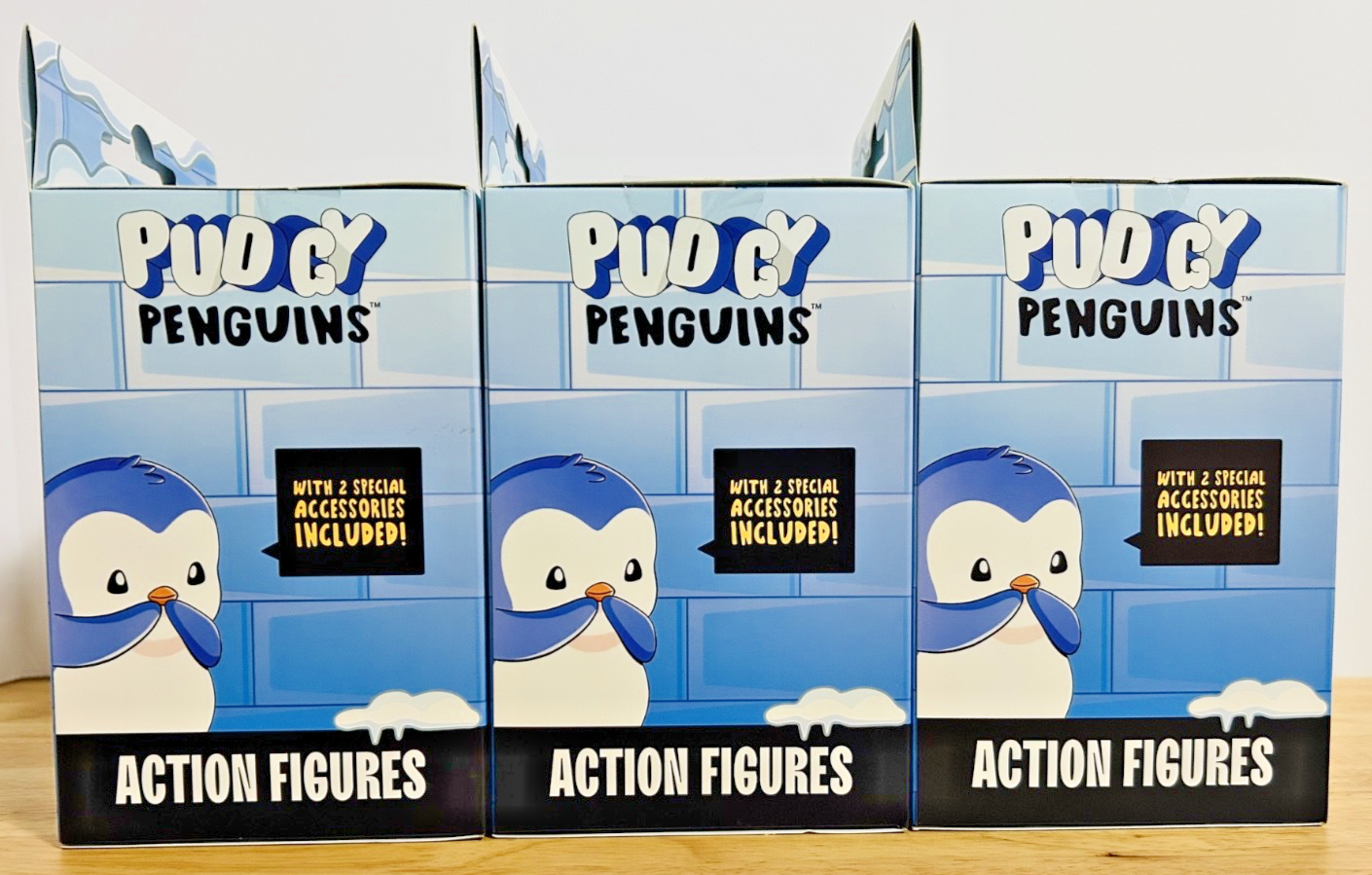 Pudgy Penguins Series 2 Action Figures Lot of 3 4.5” New Sealed