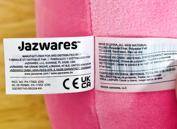 Squishmallows Stackable Pink Axolotl Plush Rainbow Gills Jazwares 16”